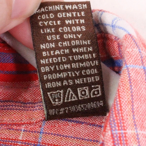 Bit & Bridle Western Plaid Button-Up Shirt – Red Blue White – Size Large - Picture 6 of 7